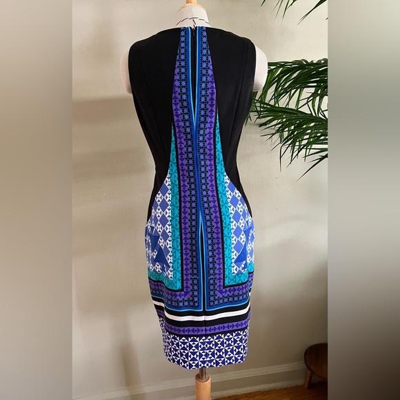 Ivanka Trump Geometric Bodycon Dress – Size 4 - Picture 5 of 9